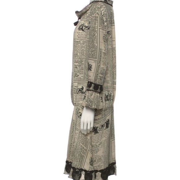 🌑 anna sui calendar/newspaper print dress - Picture 6 of 8